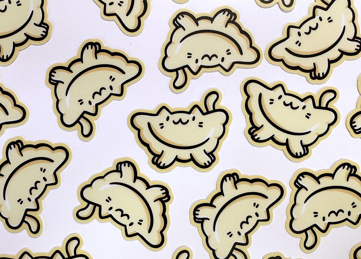 Pierogi Cat Mini Sticker