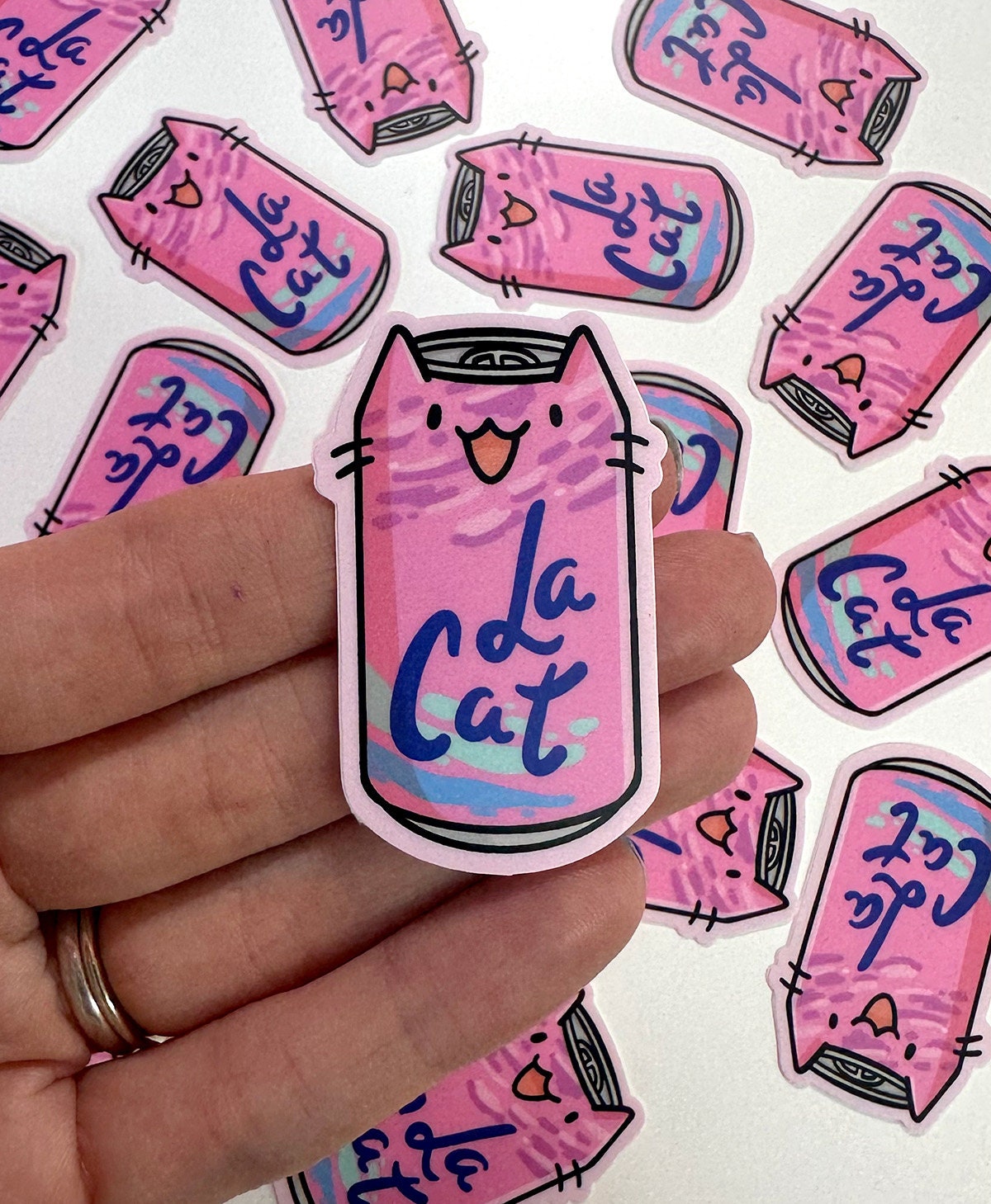 La Cat (Berry) Mini Sticker