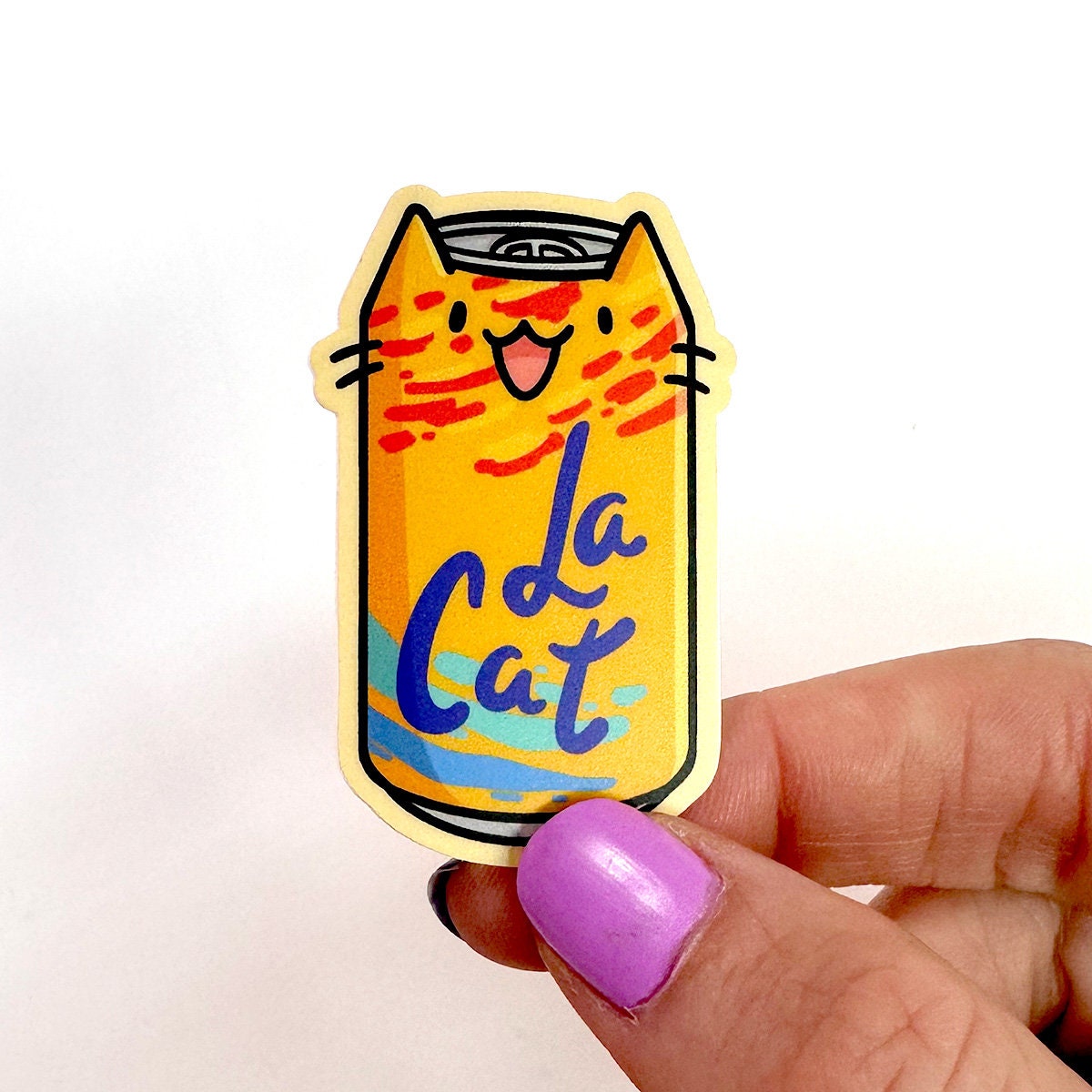 La Cat (Orange) Mini Sticker