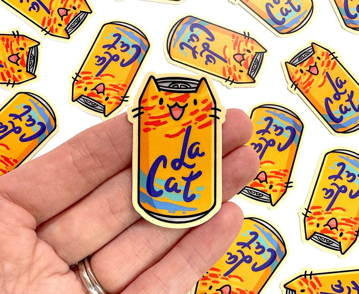 La Cat (Orange) Mini Sticker