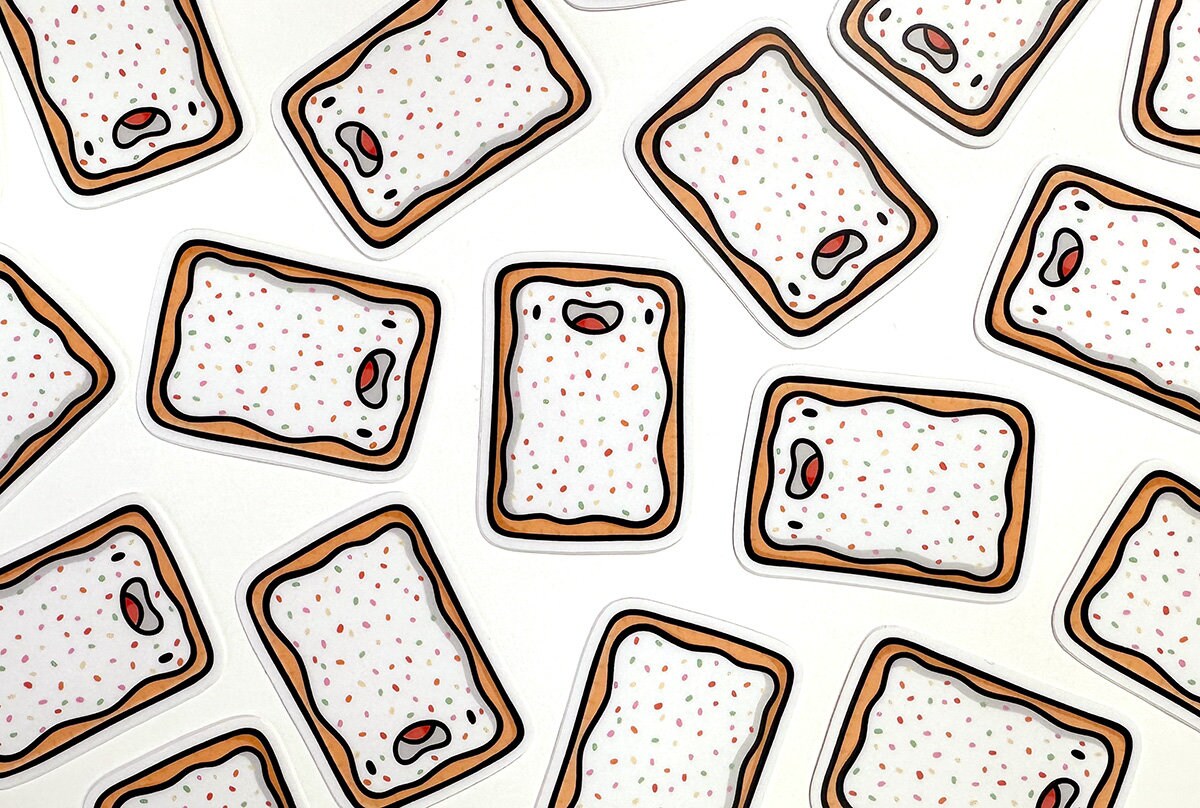 Toaster Pastry Mini Sticker (Strawberry)