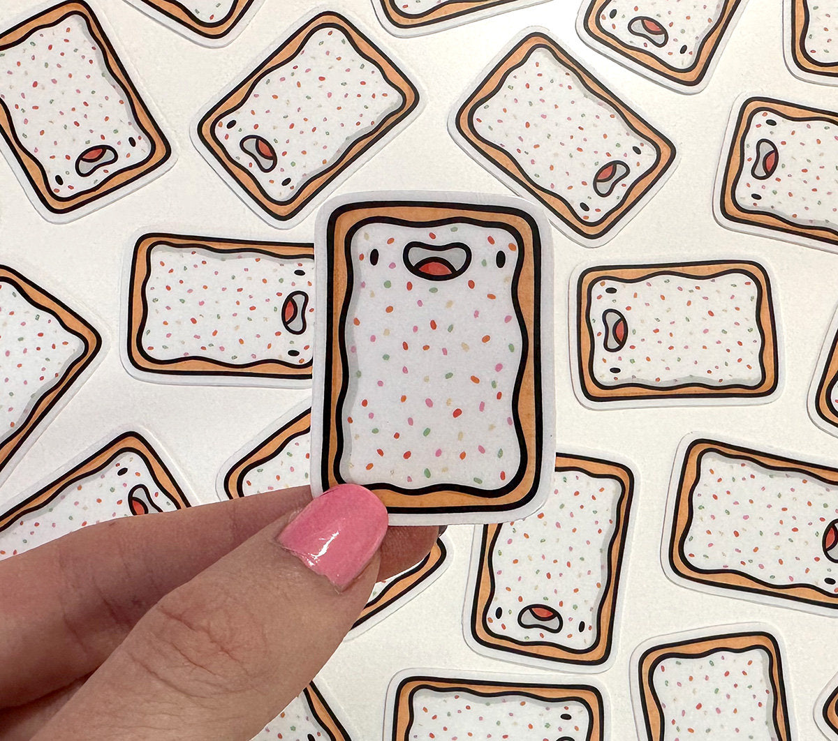 Toaster Pastry Mini Sticker (Strawberry)