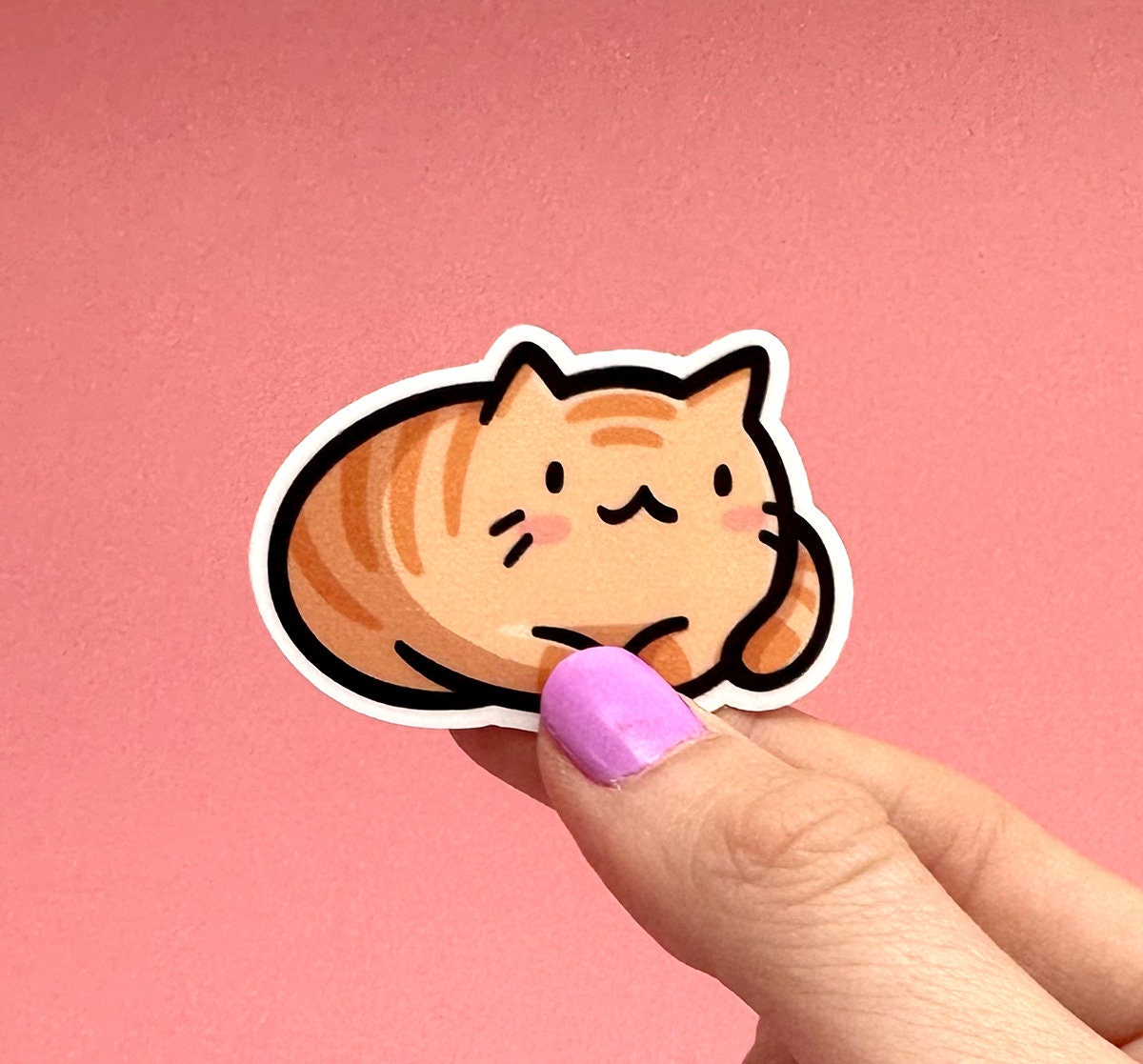 Orange Cat Mini Sticker