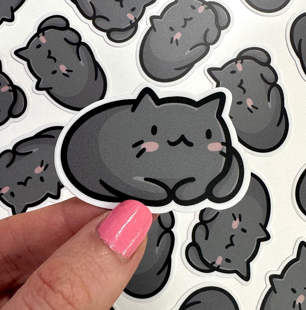 Black Cat Mini Sticker