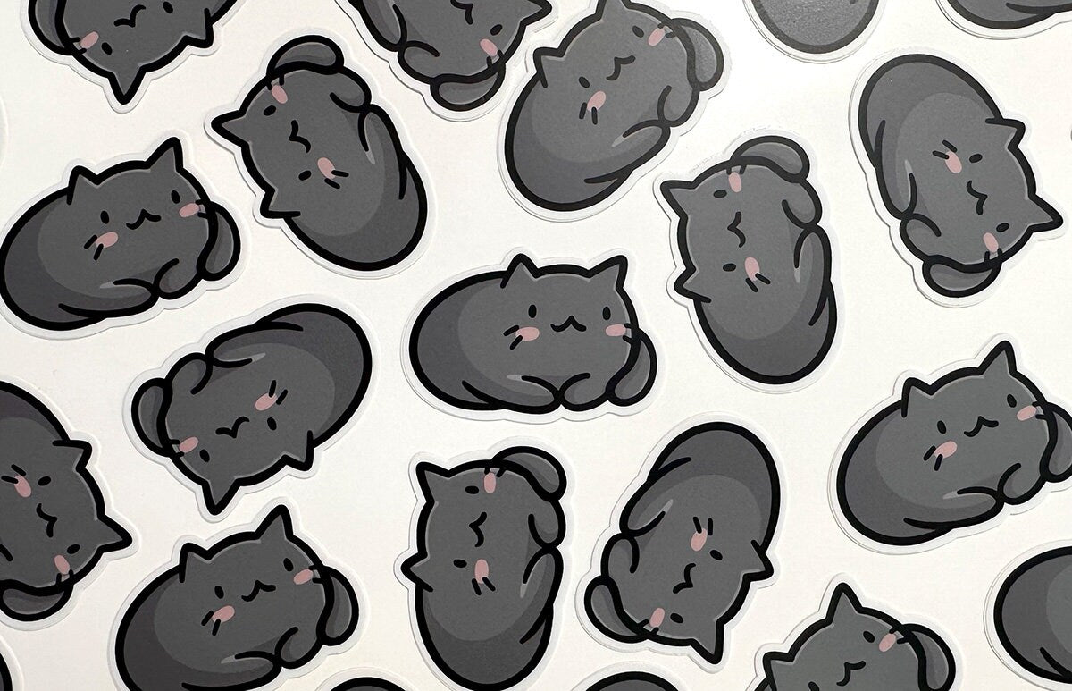 Black Cat Mini Sticker