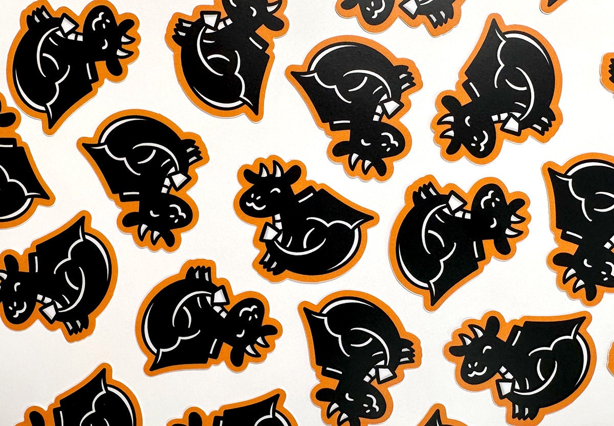 Black Dragon Mini Sticker
