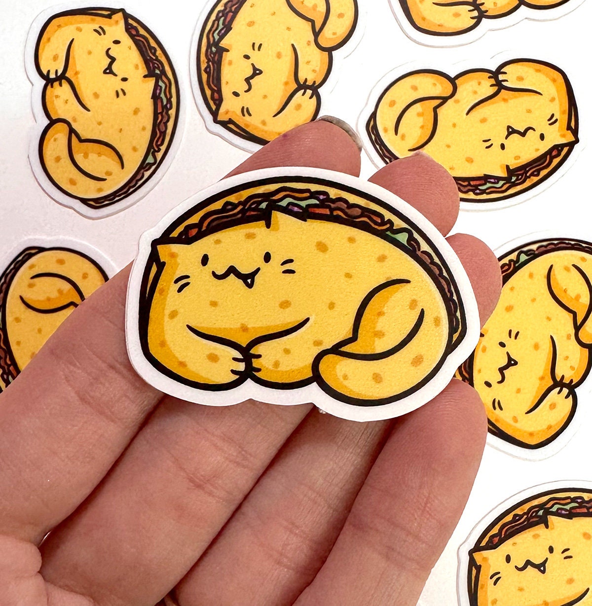 Taco Cat Mini Sticker