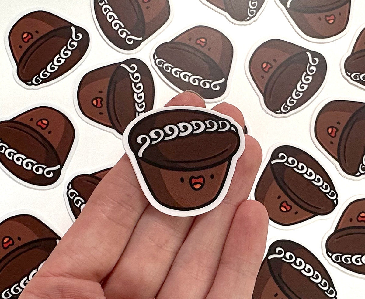 Chocolate Swirl Cupcake Mini Sticker