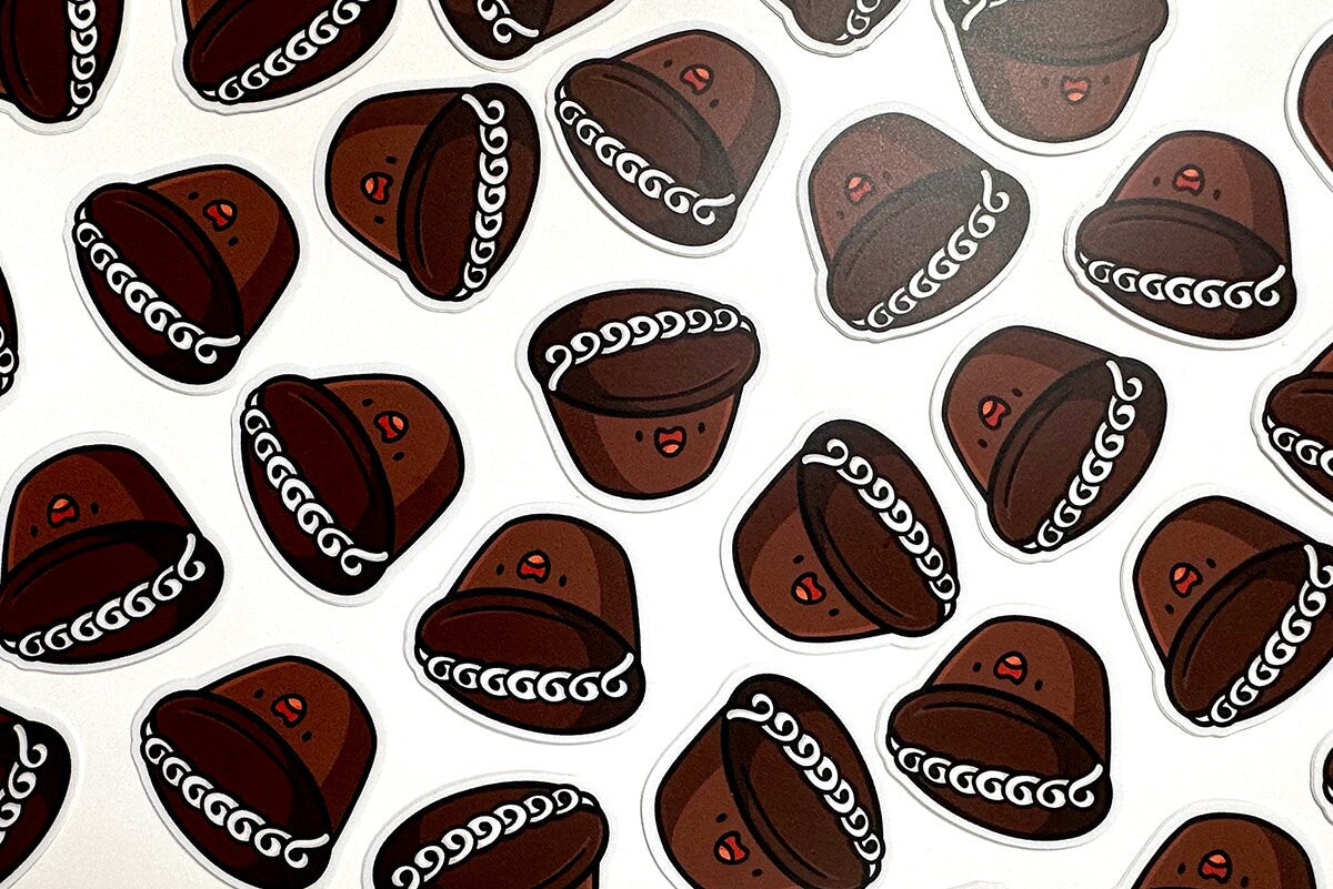 Chocolate Swirl Cupcake Mini Sticker
