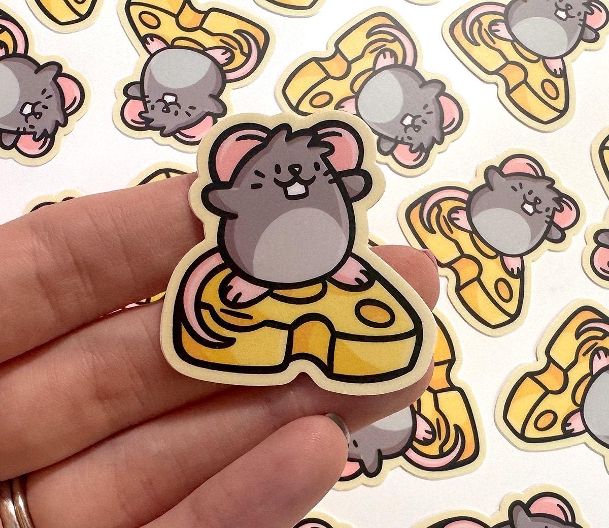 Surfing Mouse Mini Sticker