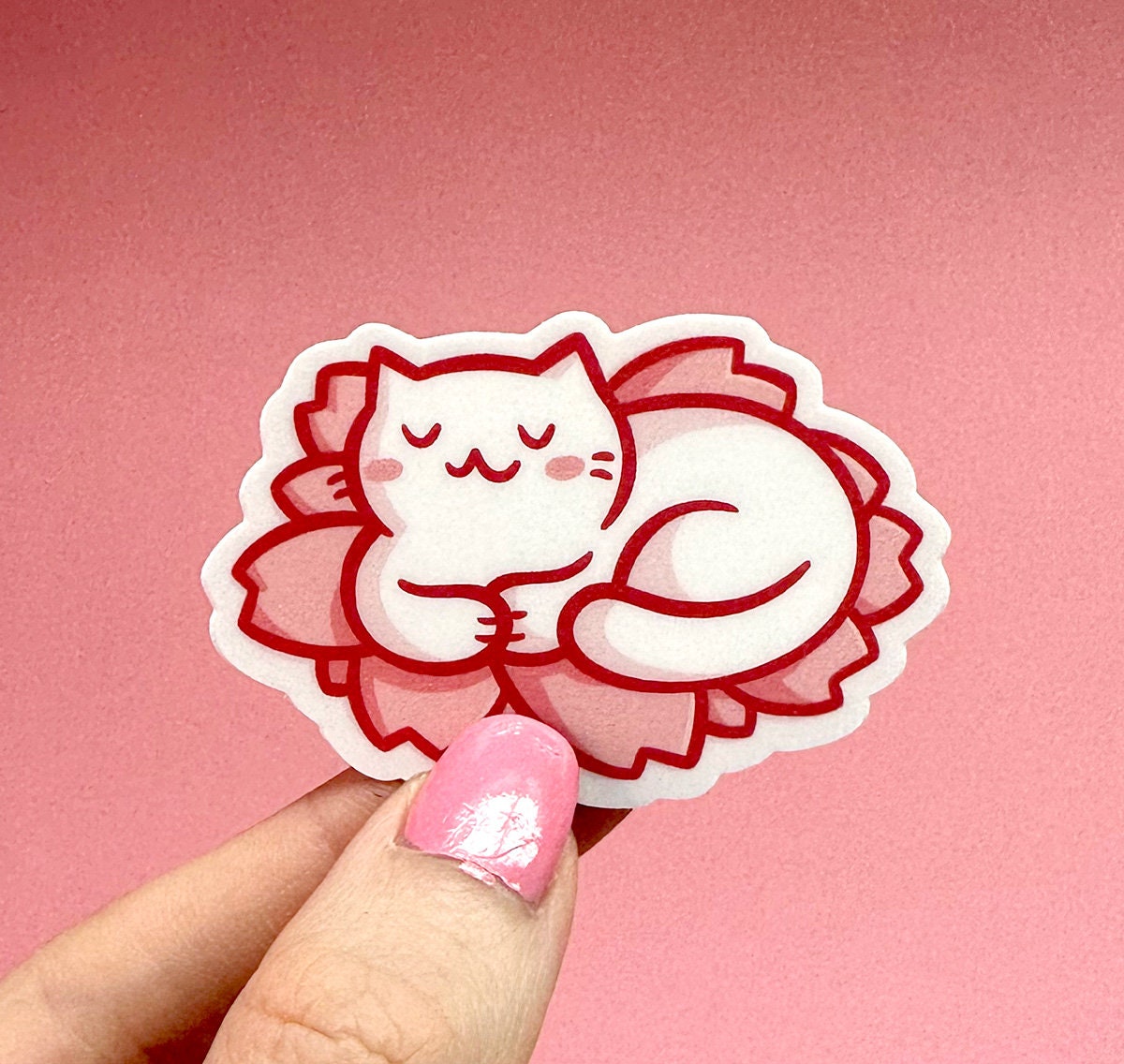 Sakura Kitty Mini Sticker