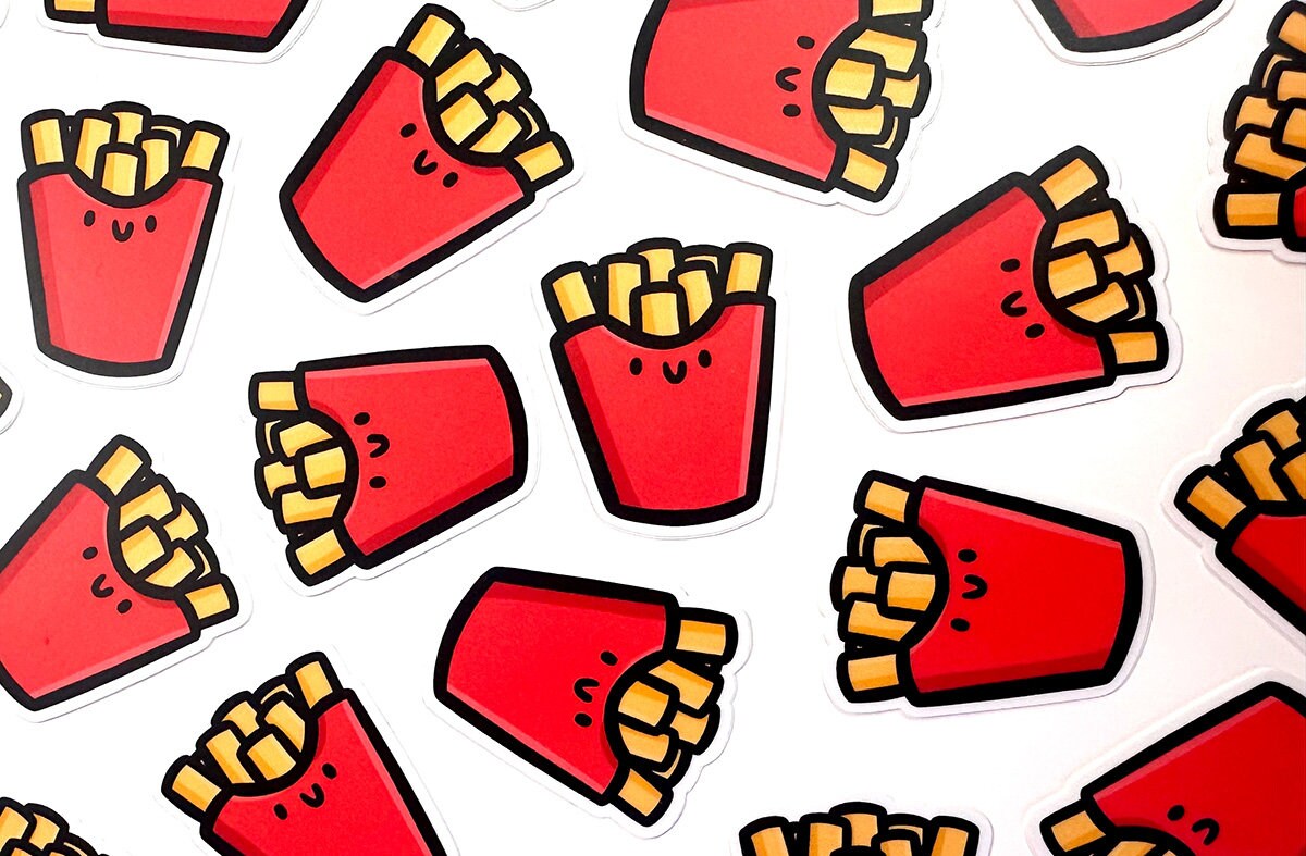 French Fries Mini Sticker
