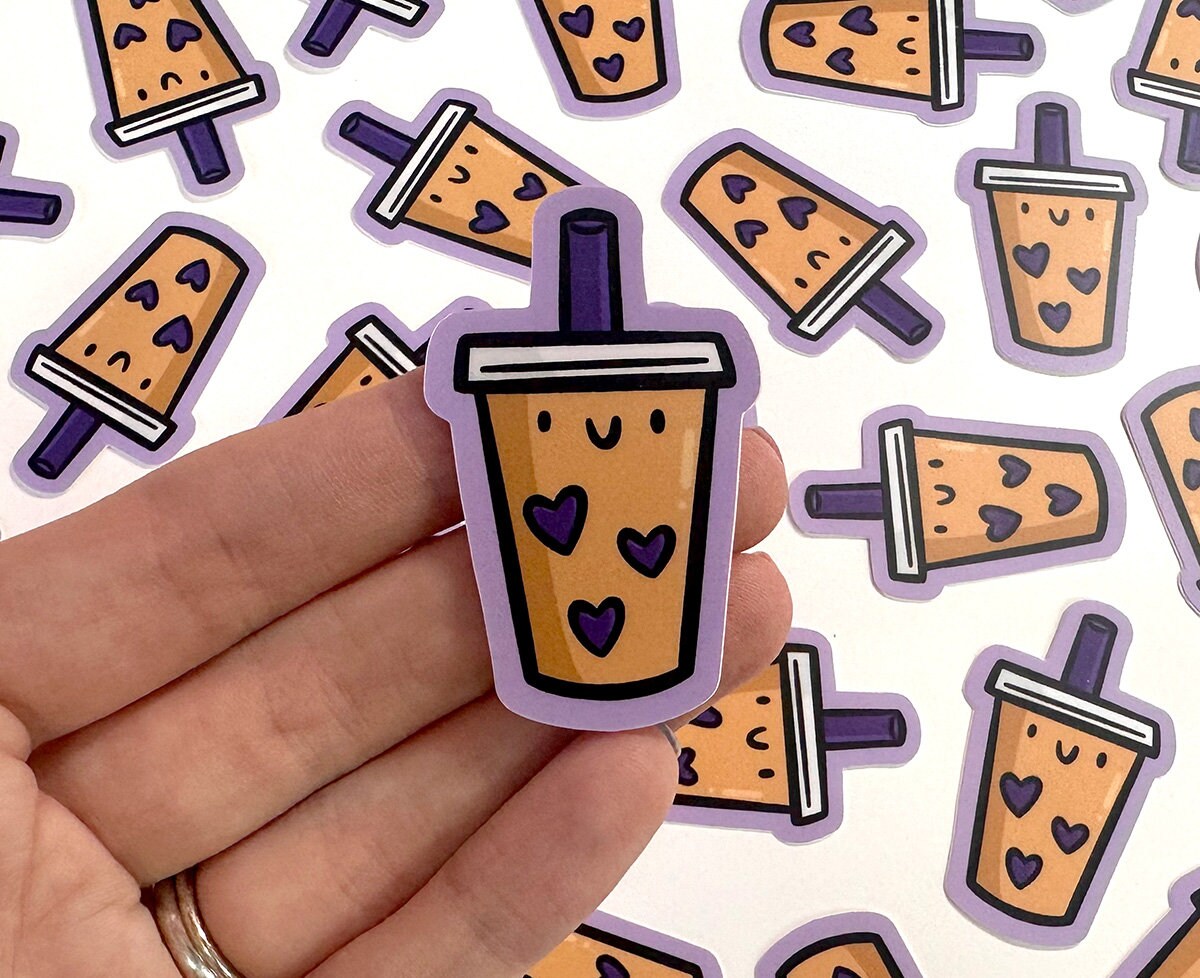 Bubble Tea (Tan) Mini Sticker