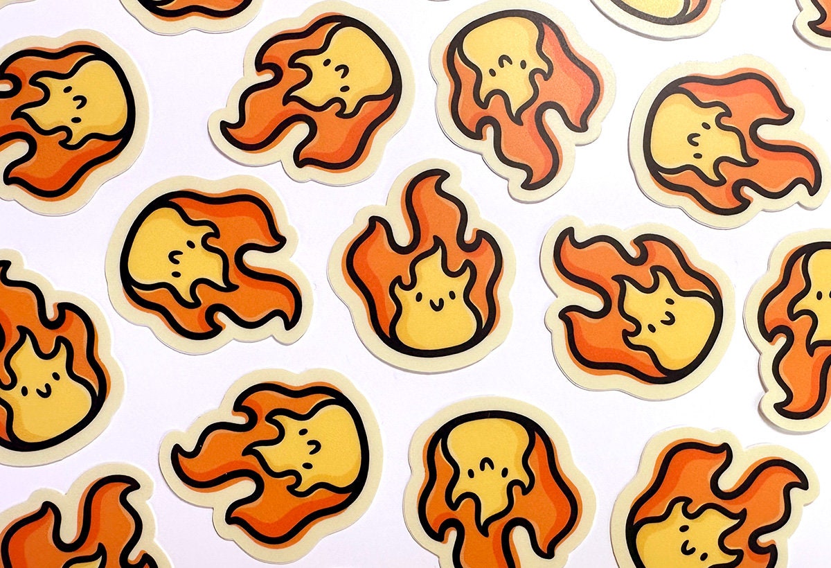 Flame Mini Sticker