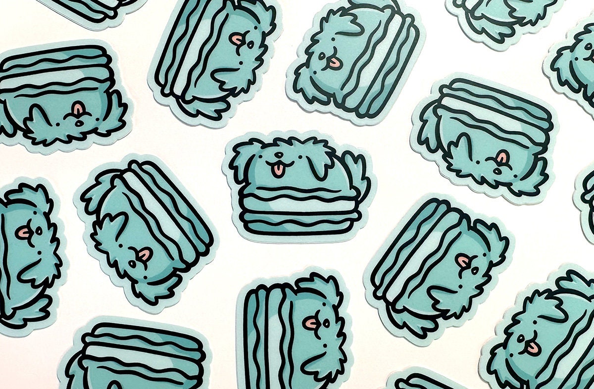 Macaron Dog Mini Sticker