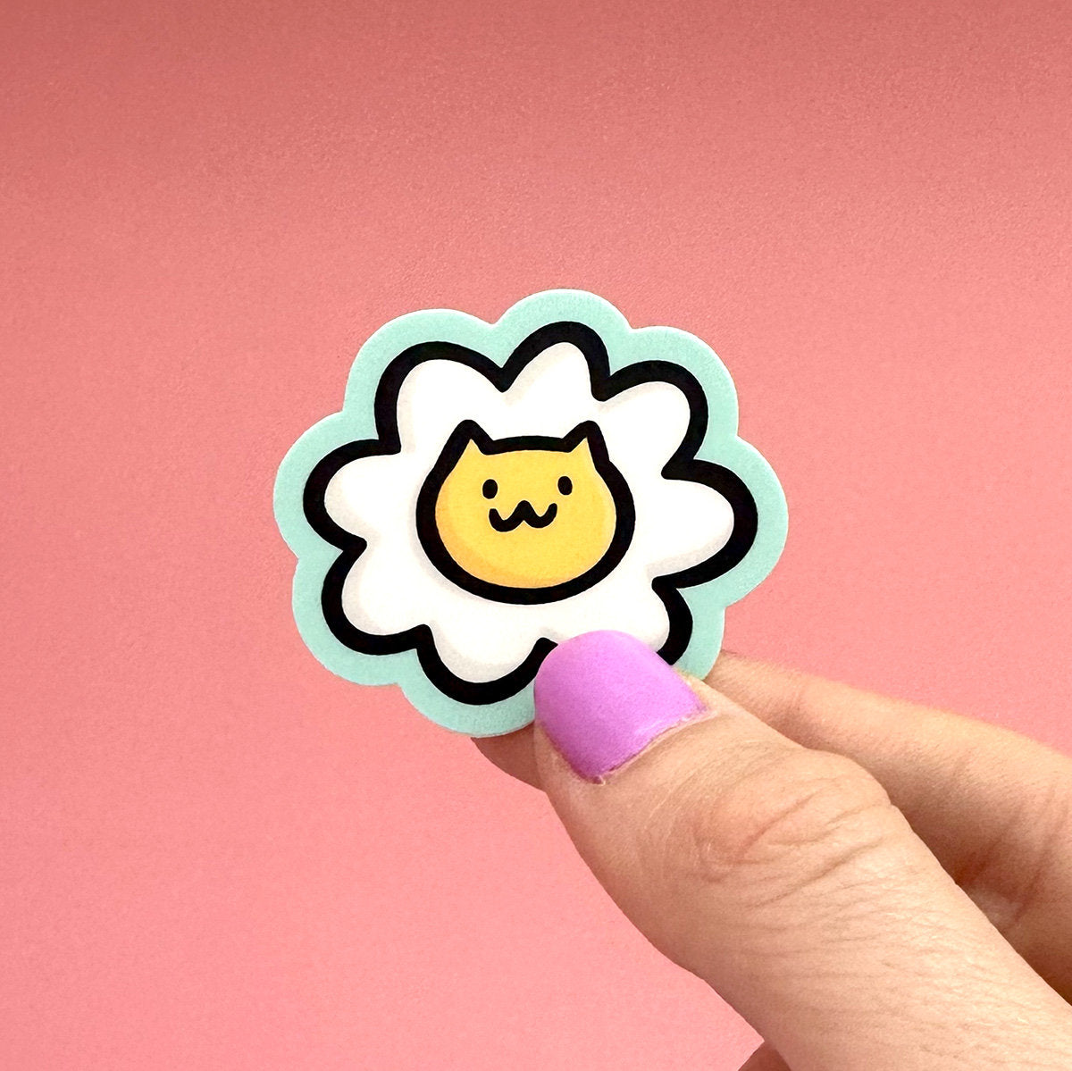 Daisy Cat Mini Sticker