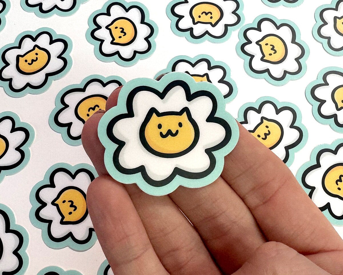 Daisy Cat Mini Sticker