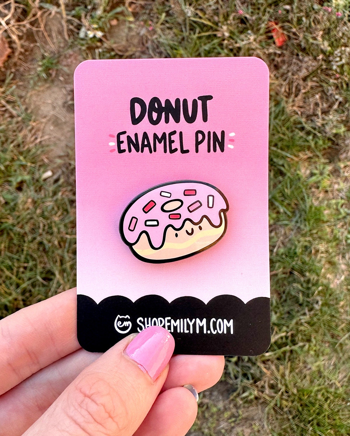 Pink Donut Enamel Pin