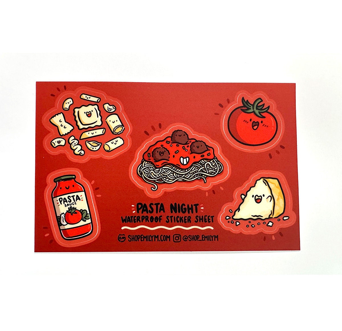 Pasta Night Sticker Sheet