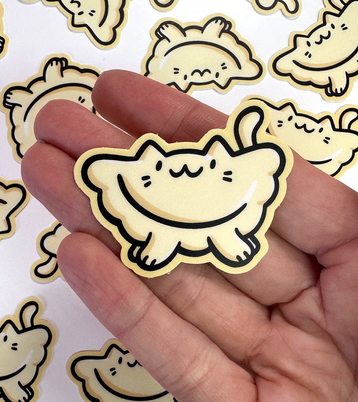 Pierogi Cat Mini Sticker