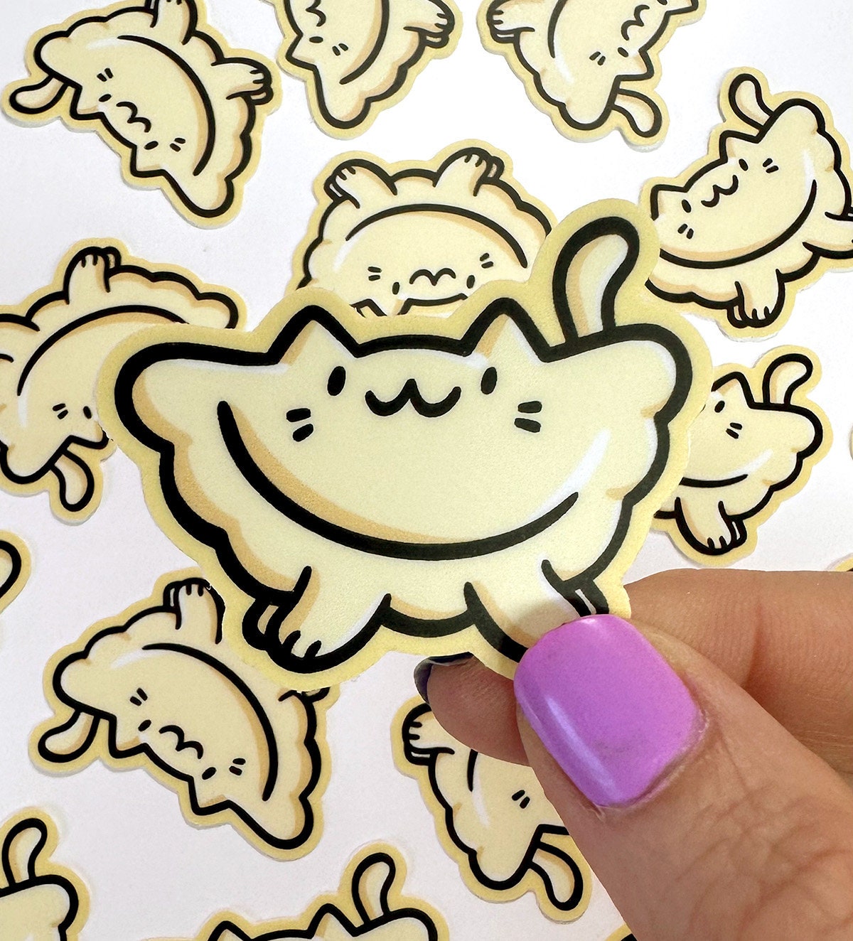 Pierogi Cat Mini Sticker