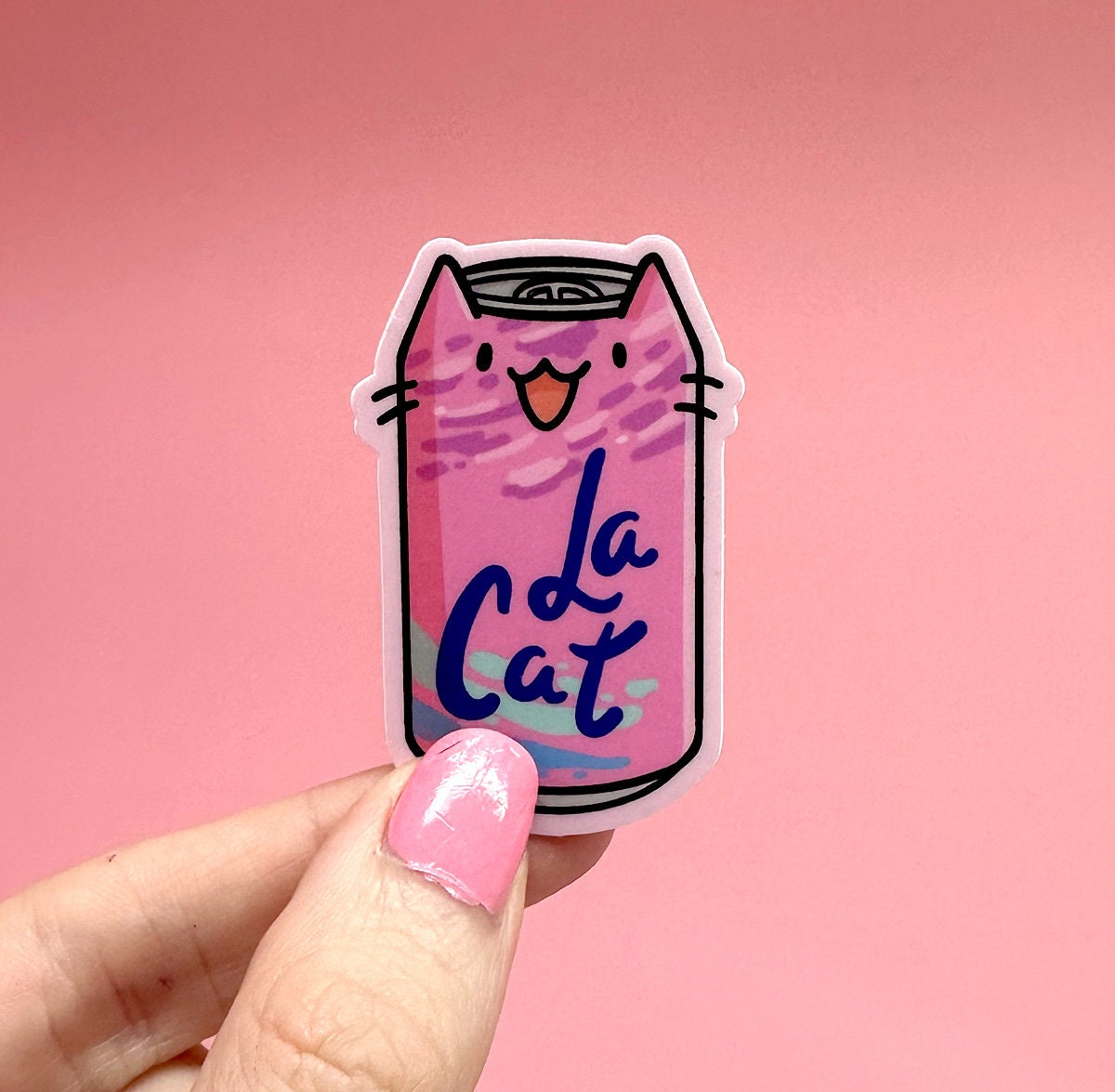 La Cat (Berry) Mini Sticker