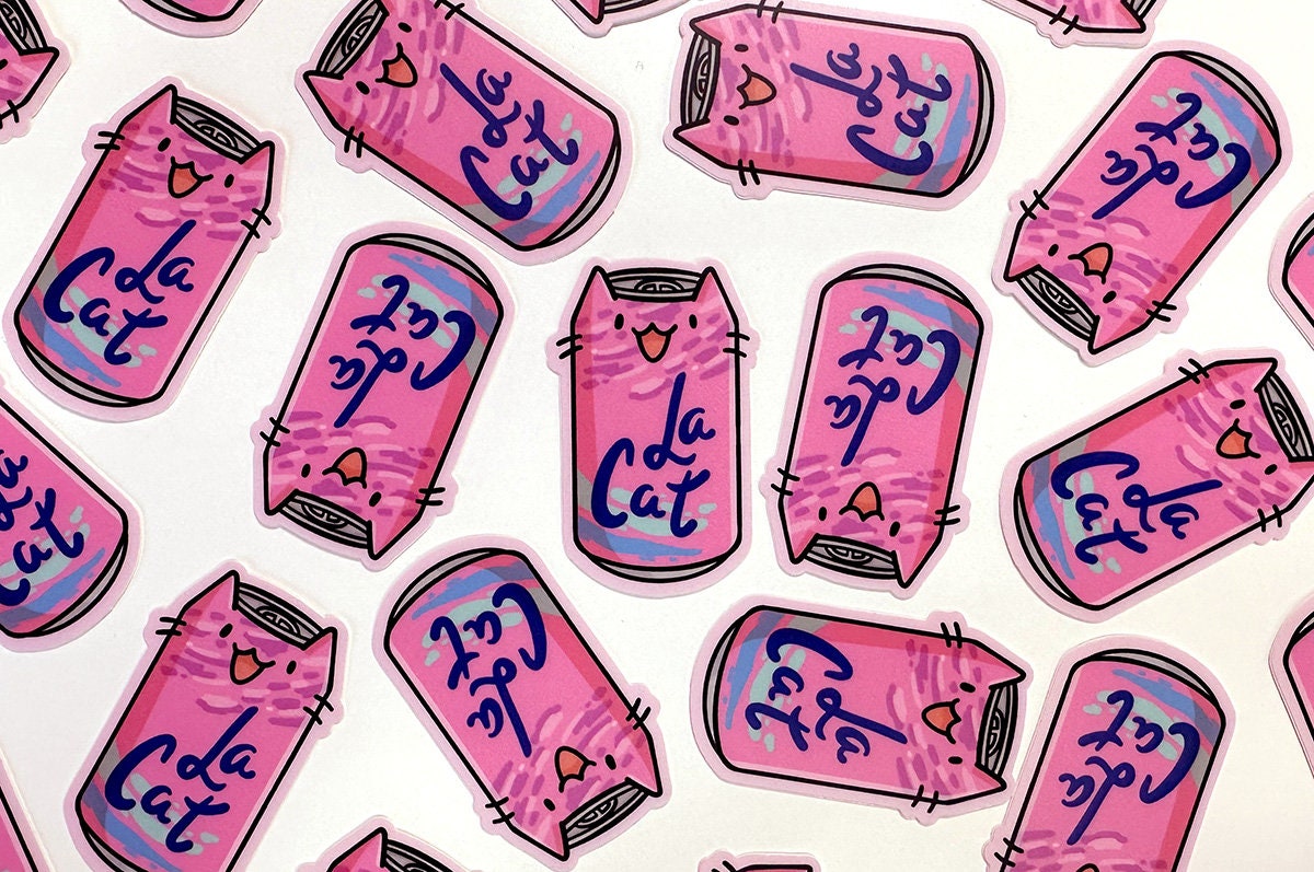 La Cat (Berry) Mini Sticker