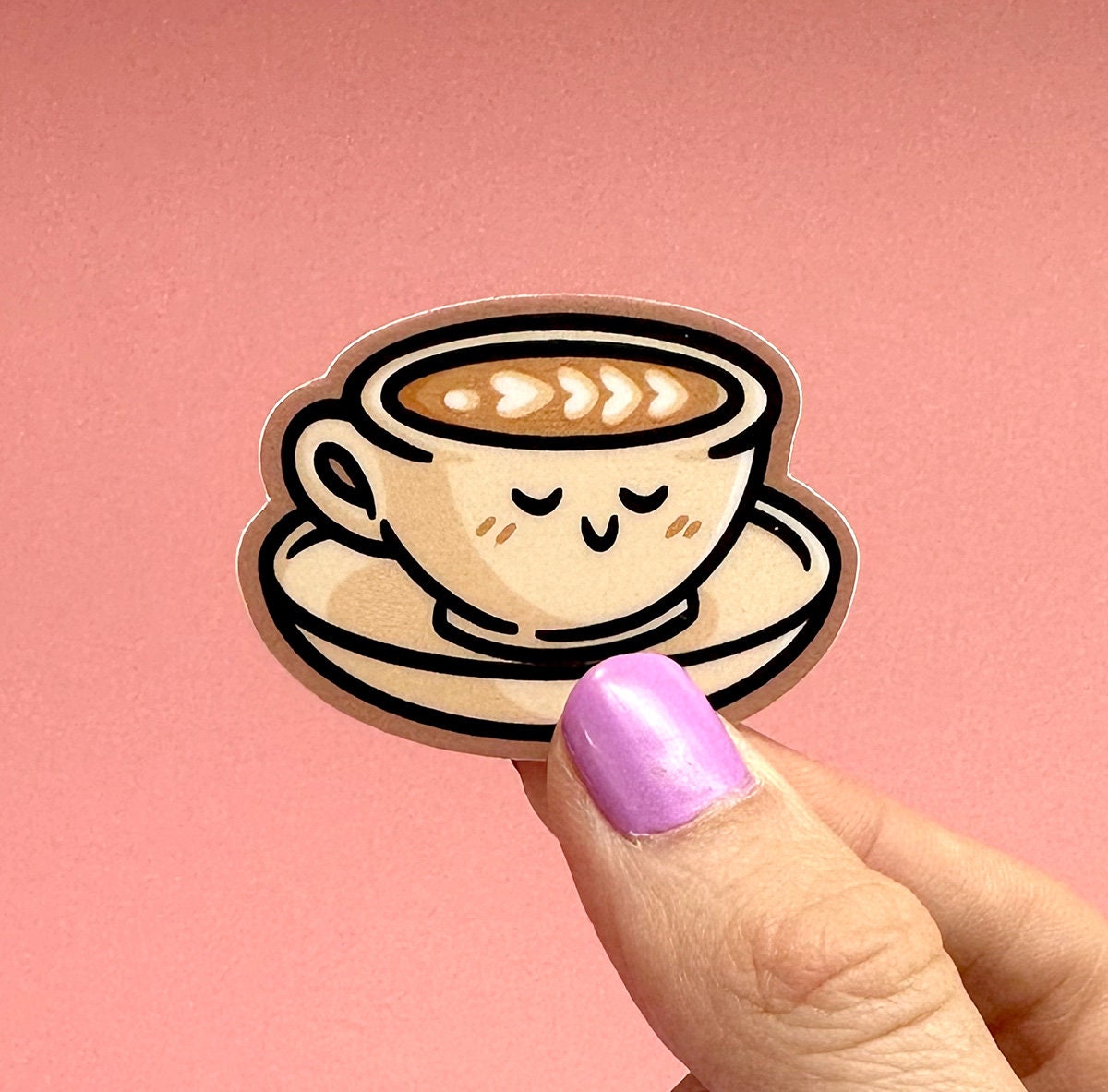 Latte Mini Sticker