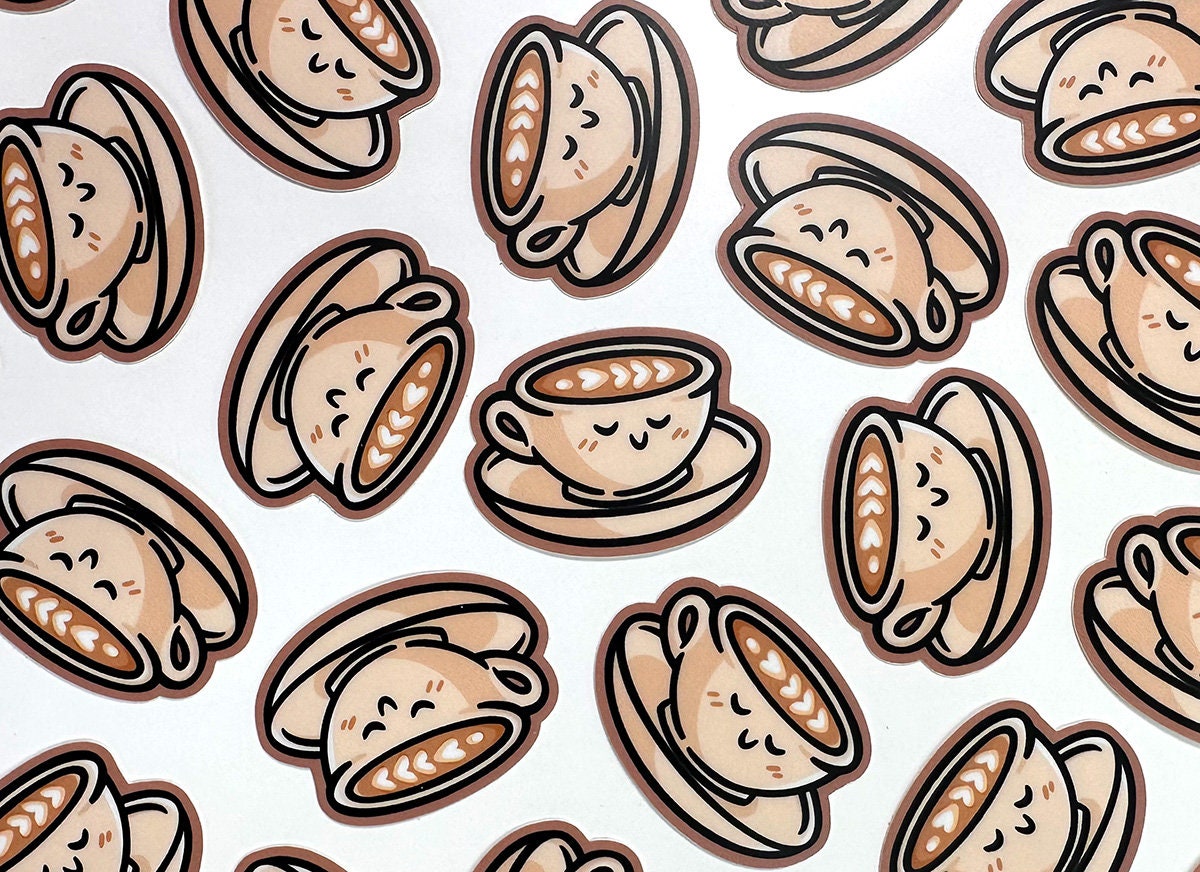 Latte Mini Sticker