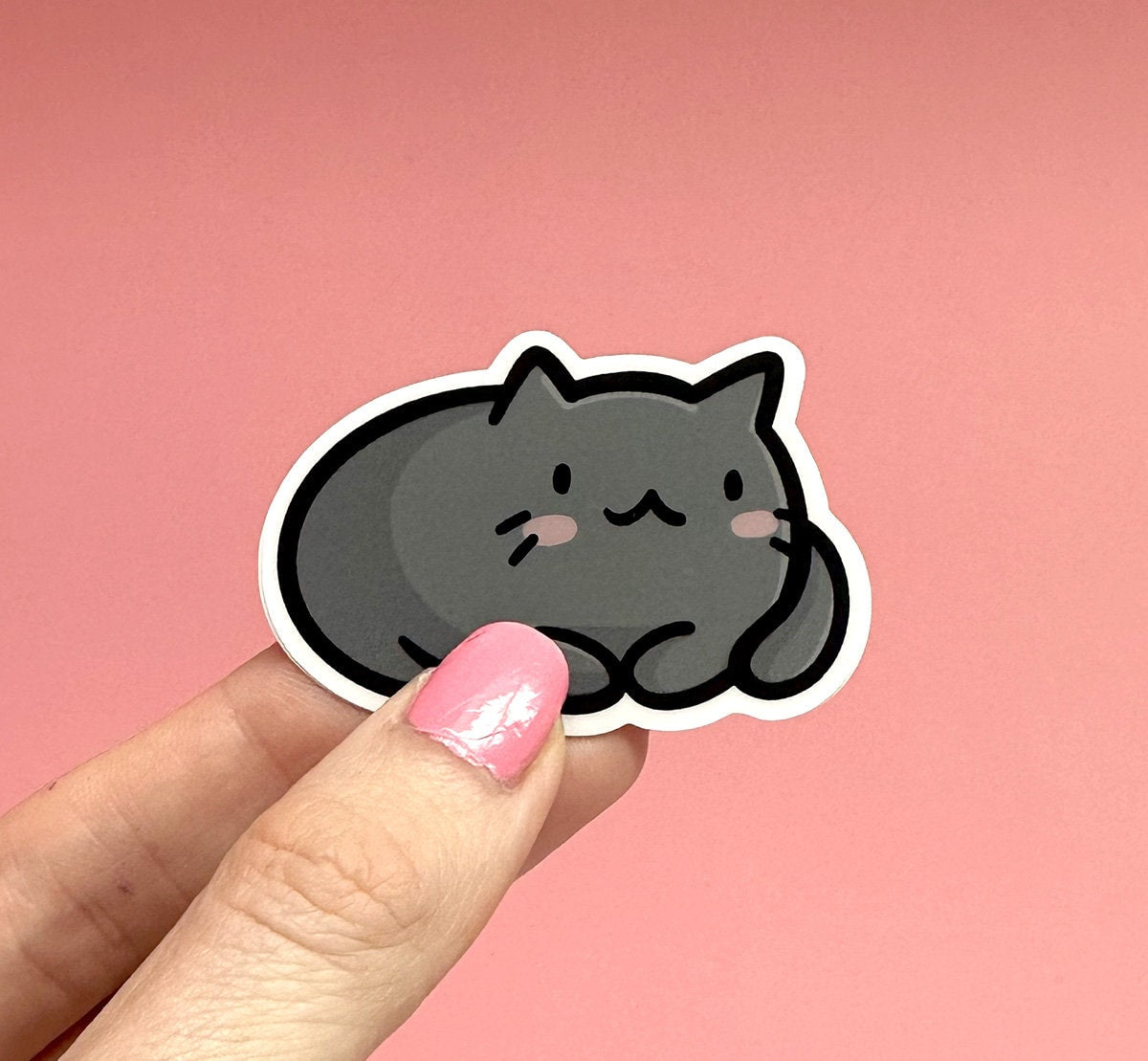 Black Cat Mini Sticker