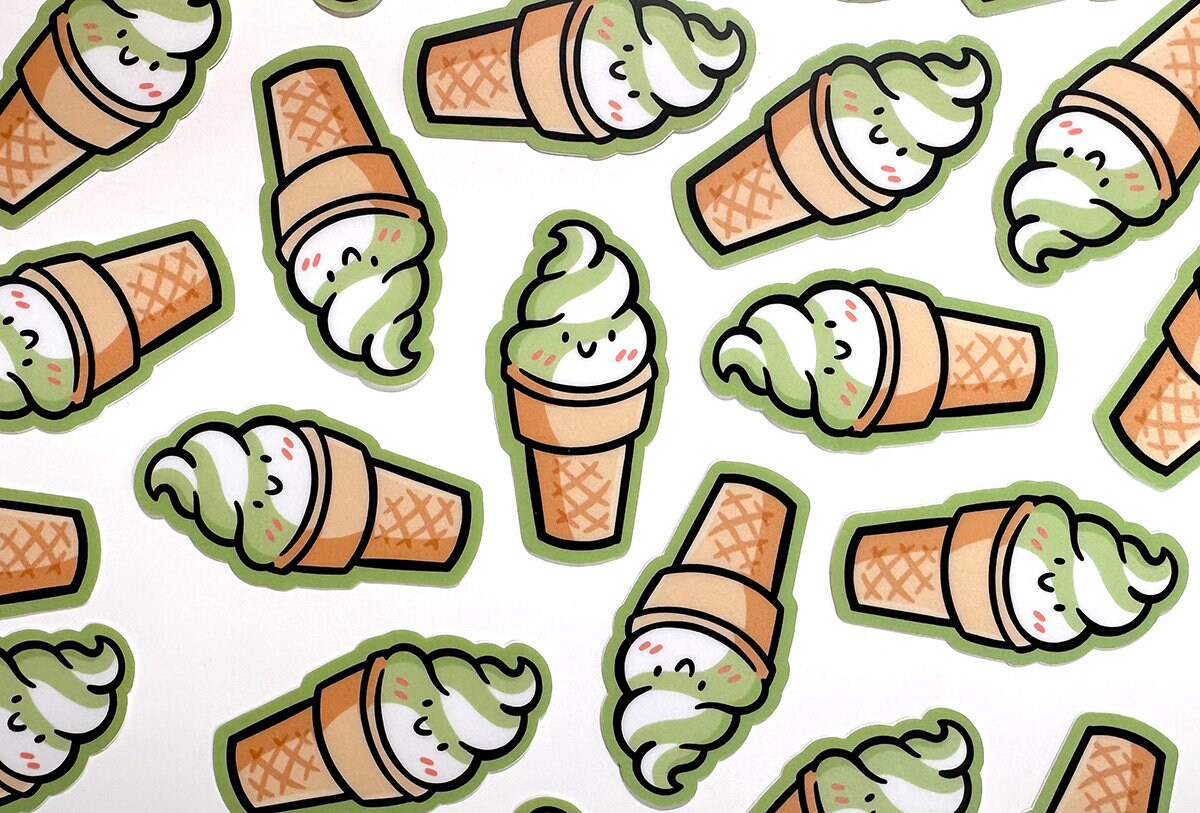 Matcha Twist Mini Sticker