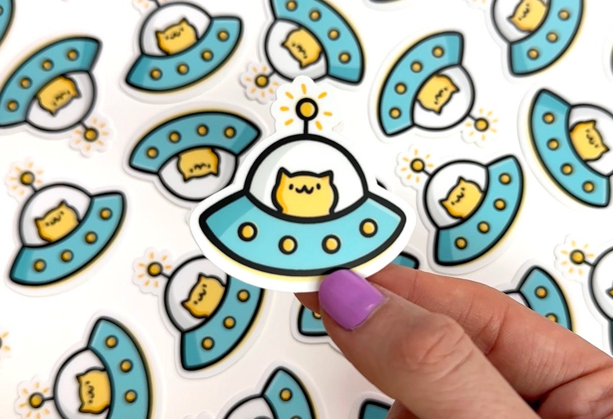 Space Cat Mini Sticker