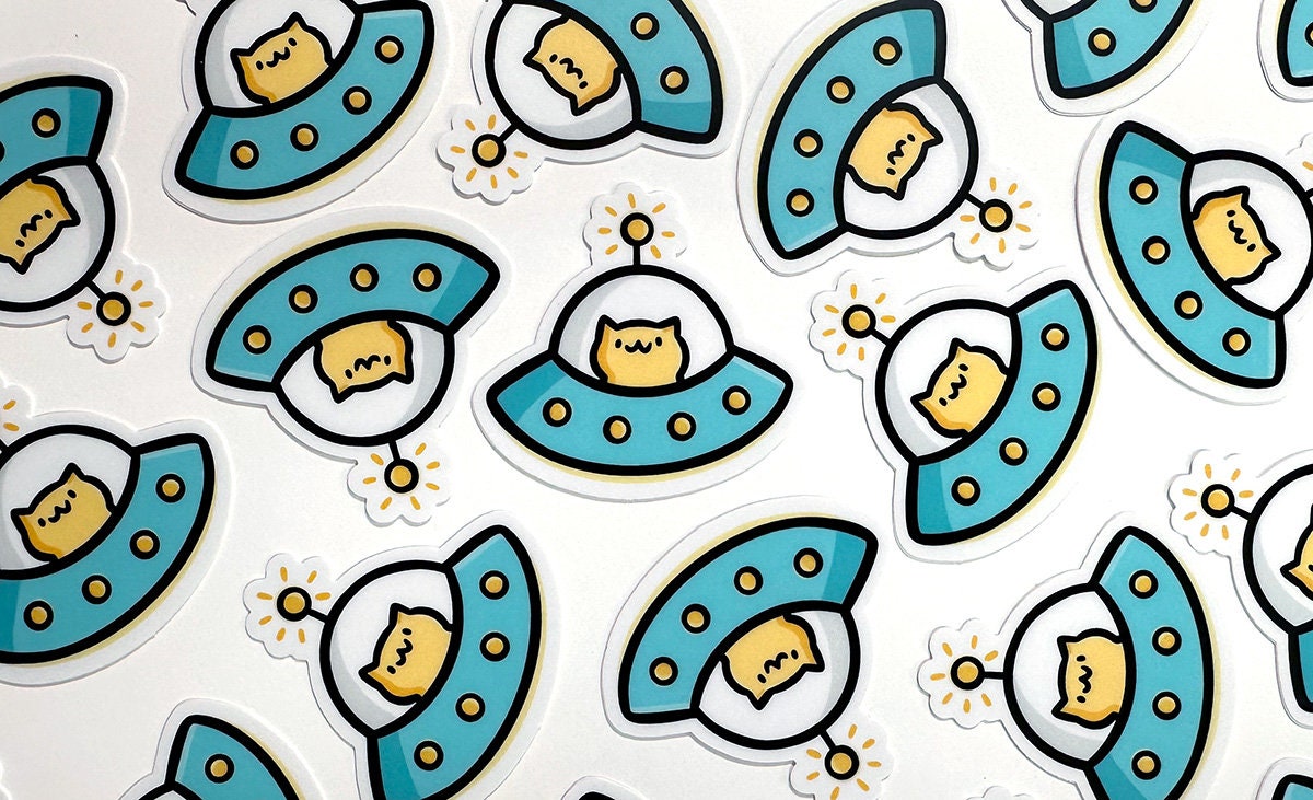 Space Cat Mini Sticker