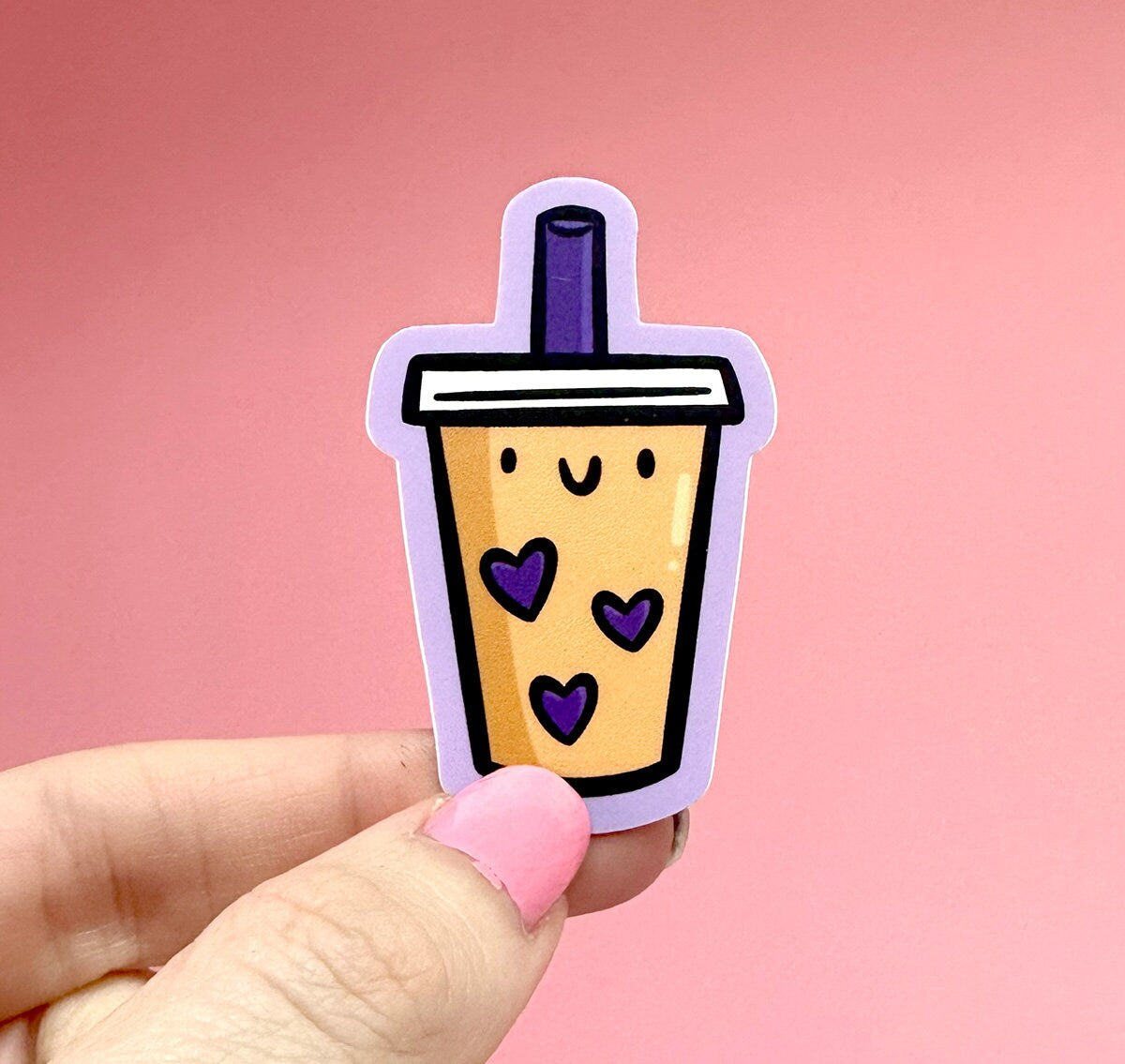Bubble Tea (Tan) Mini Sticker