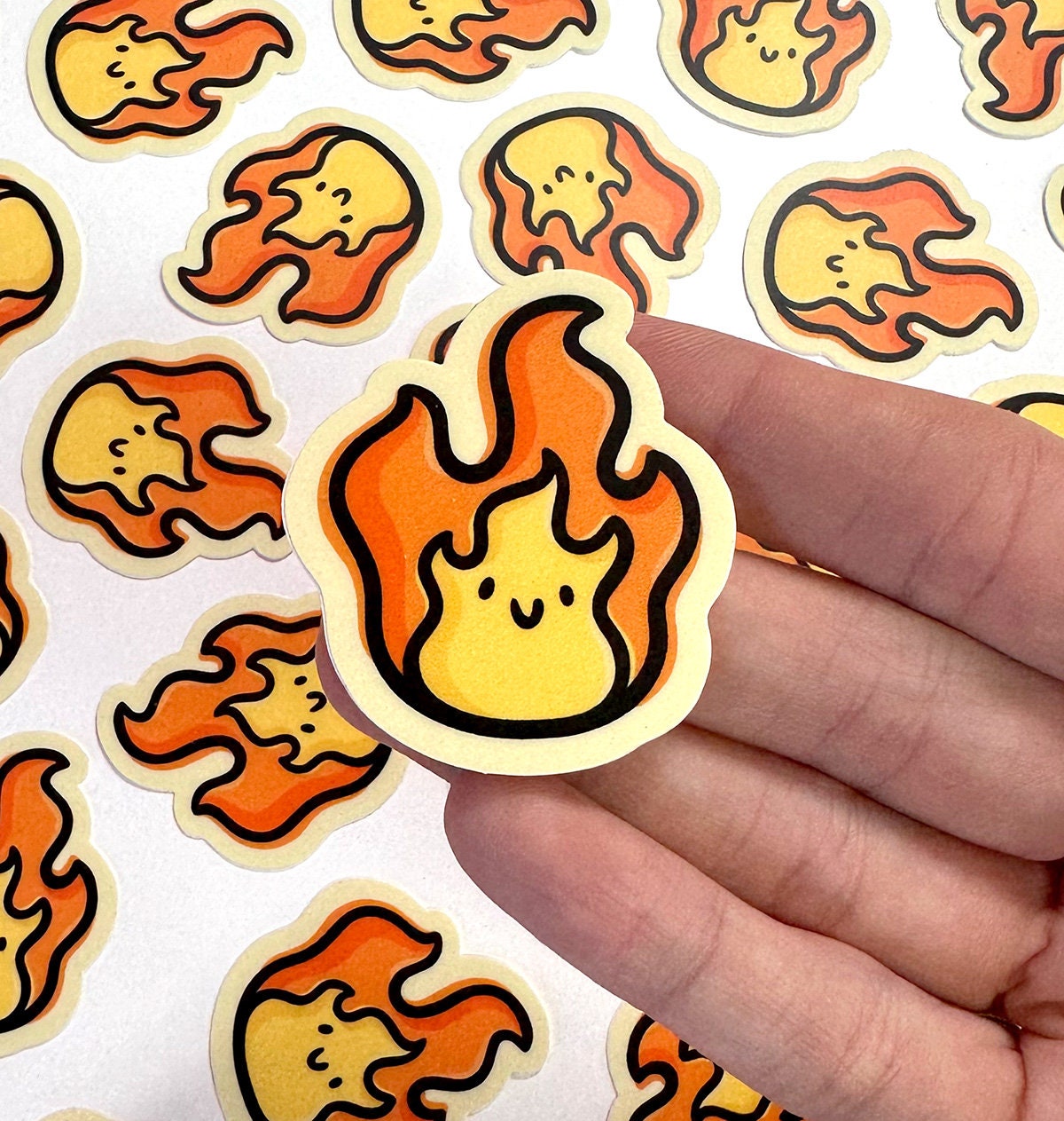 Flame Mini Sticker