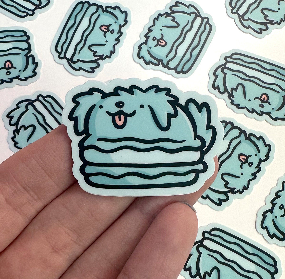 Macaron Dog Mini Sticker