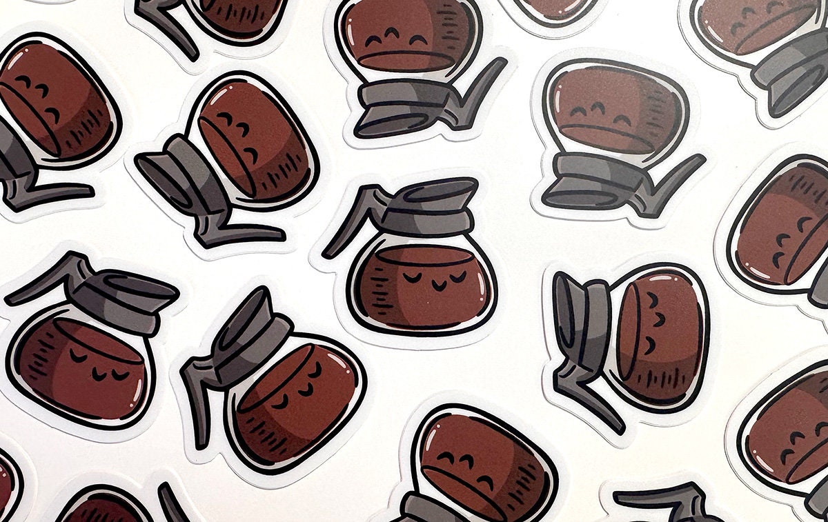 Coffee Pot Mini Sticker