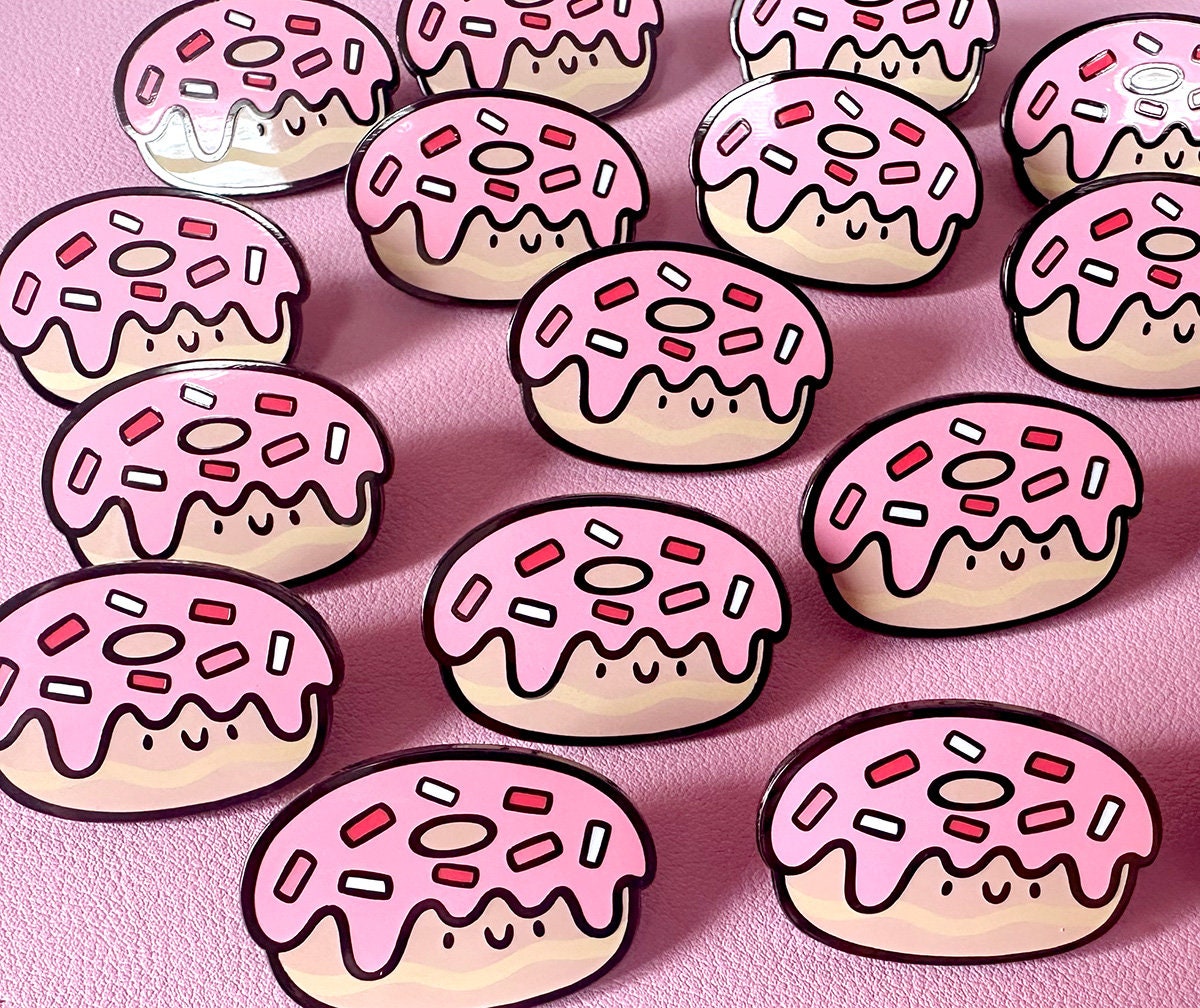 Pink Donut Enamel Pin