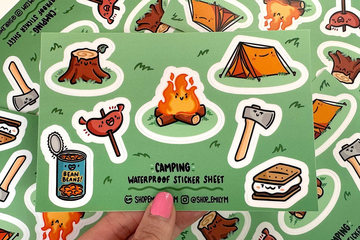 Camping Sticker Sheet
