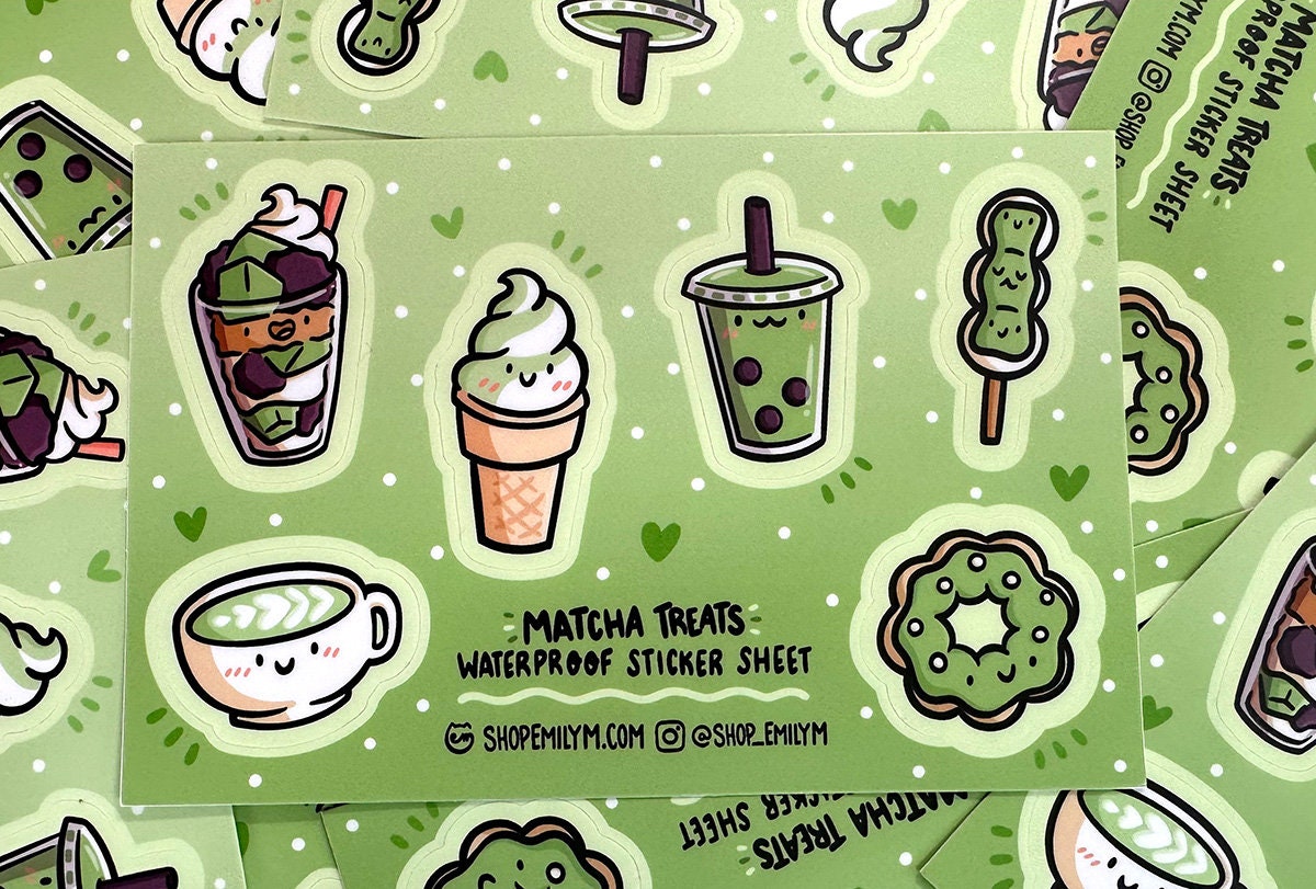 Matcha Treats Sticker Sheet