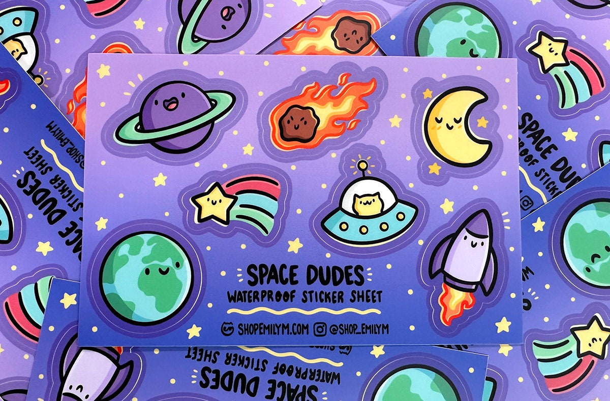 Outer Space Sticker Sheet