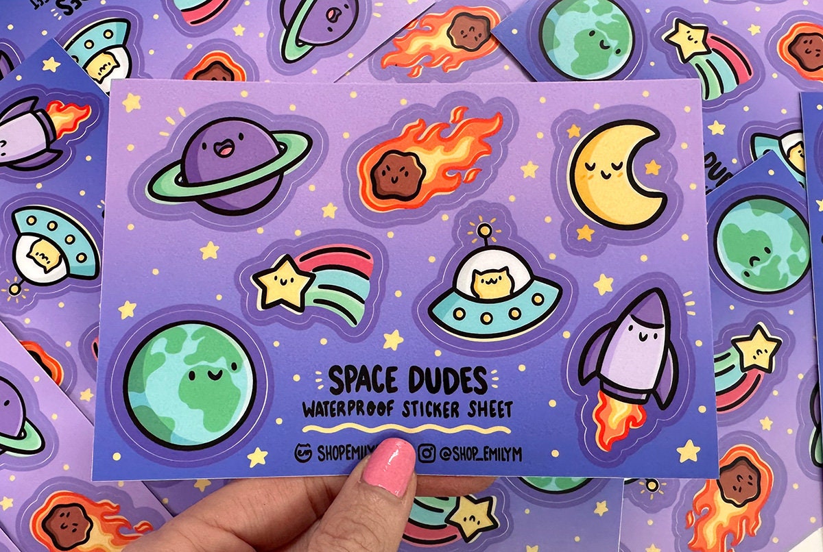Outer Space Sticker Sheet