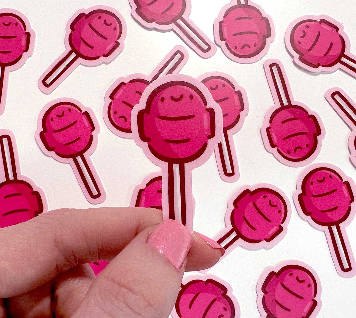 Cherry Lollipop Mini Sticker