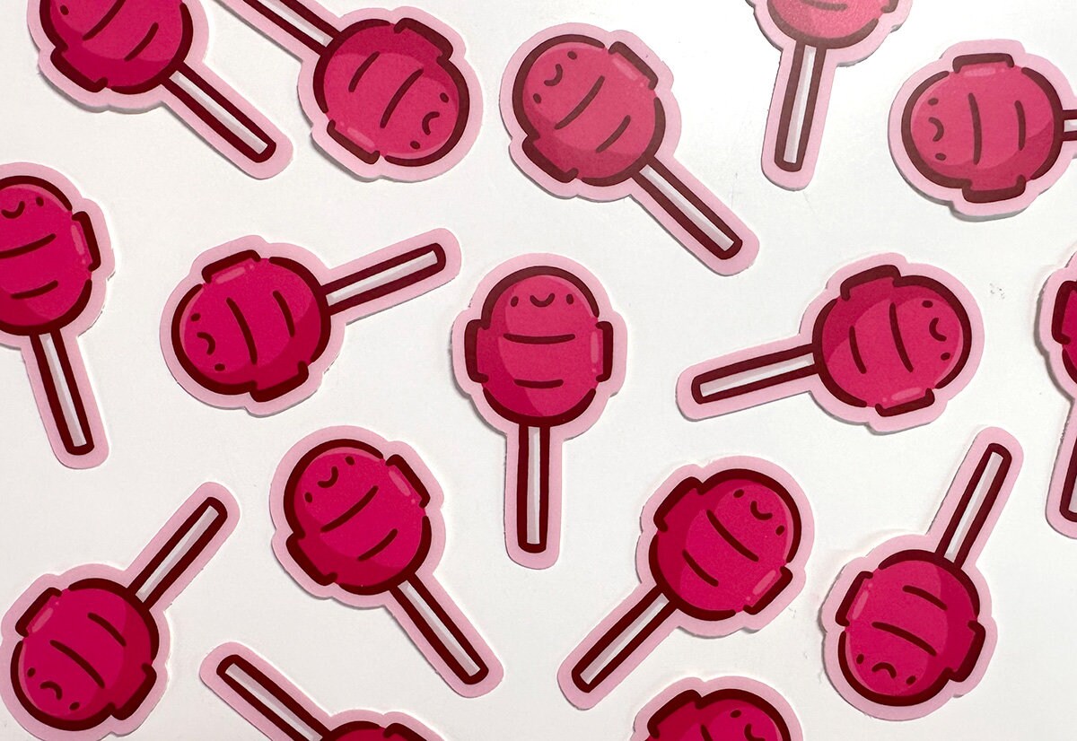 Cherry Lollipop Mini Sticker