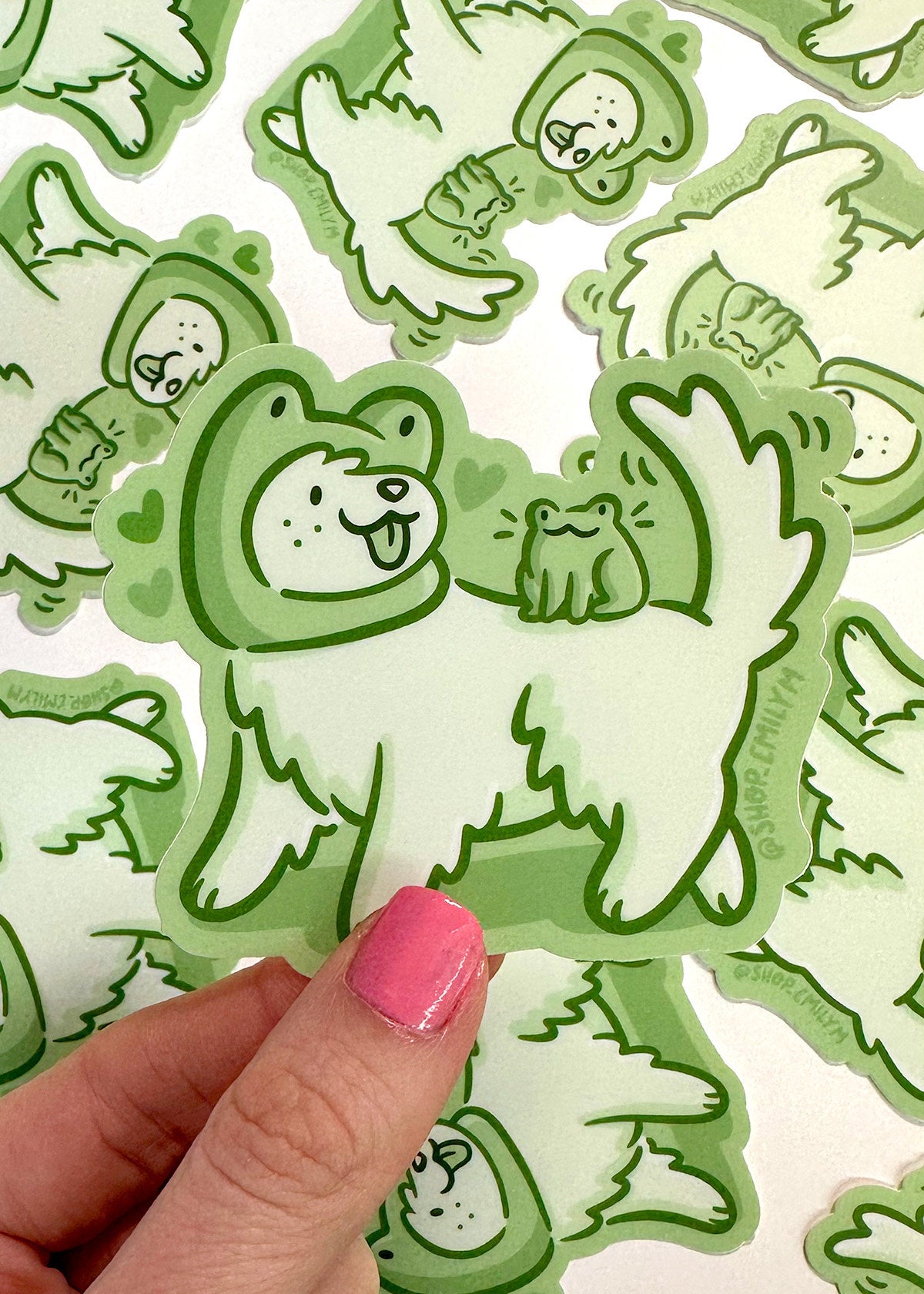 Frog Dog Sticker