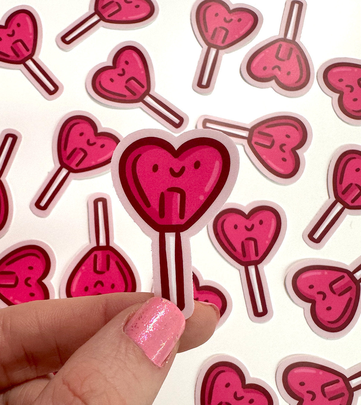 Heart Lollipop Mini Sticker