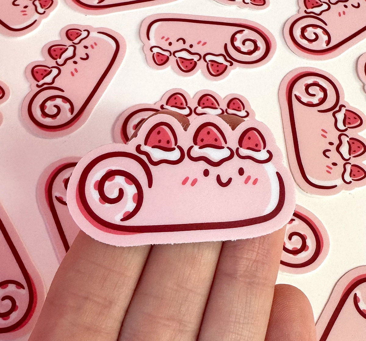 Strawberry Roll Mini Sticker