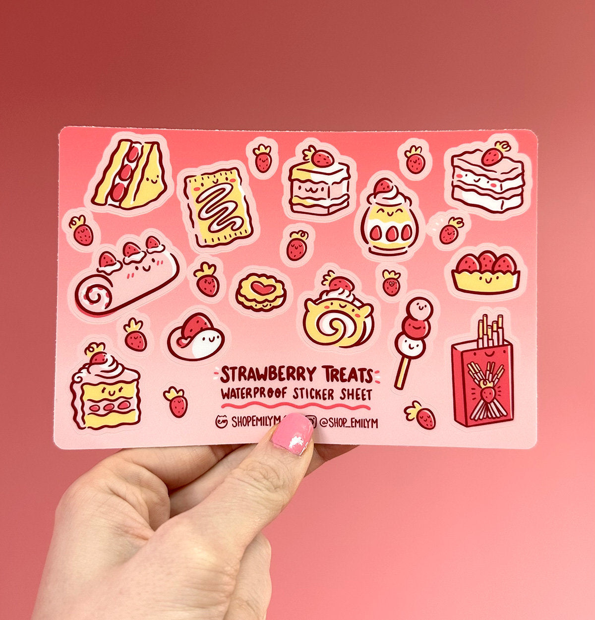 Strawberry Treats Sticker Sheet