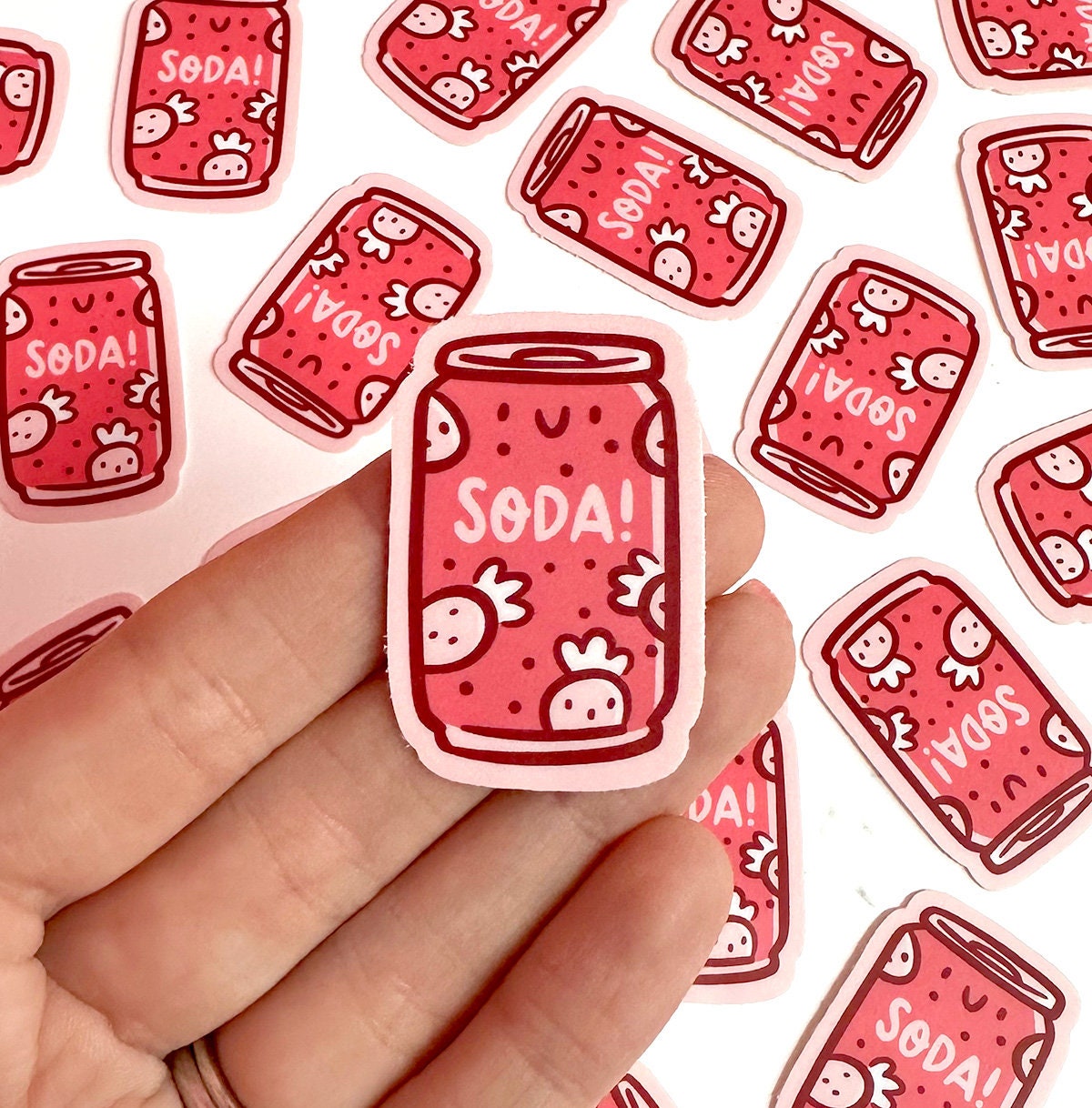 Strawberry Soda Mini Sticker