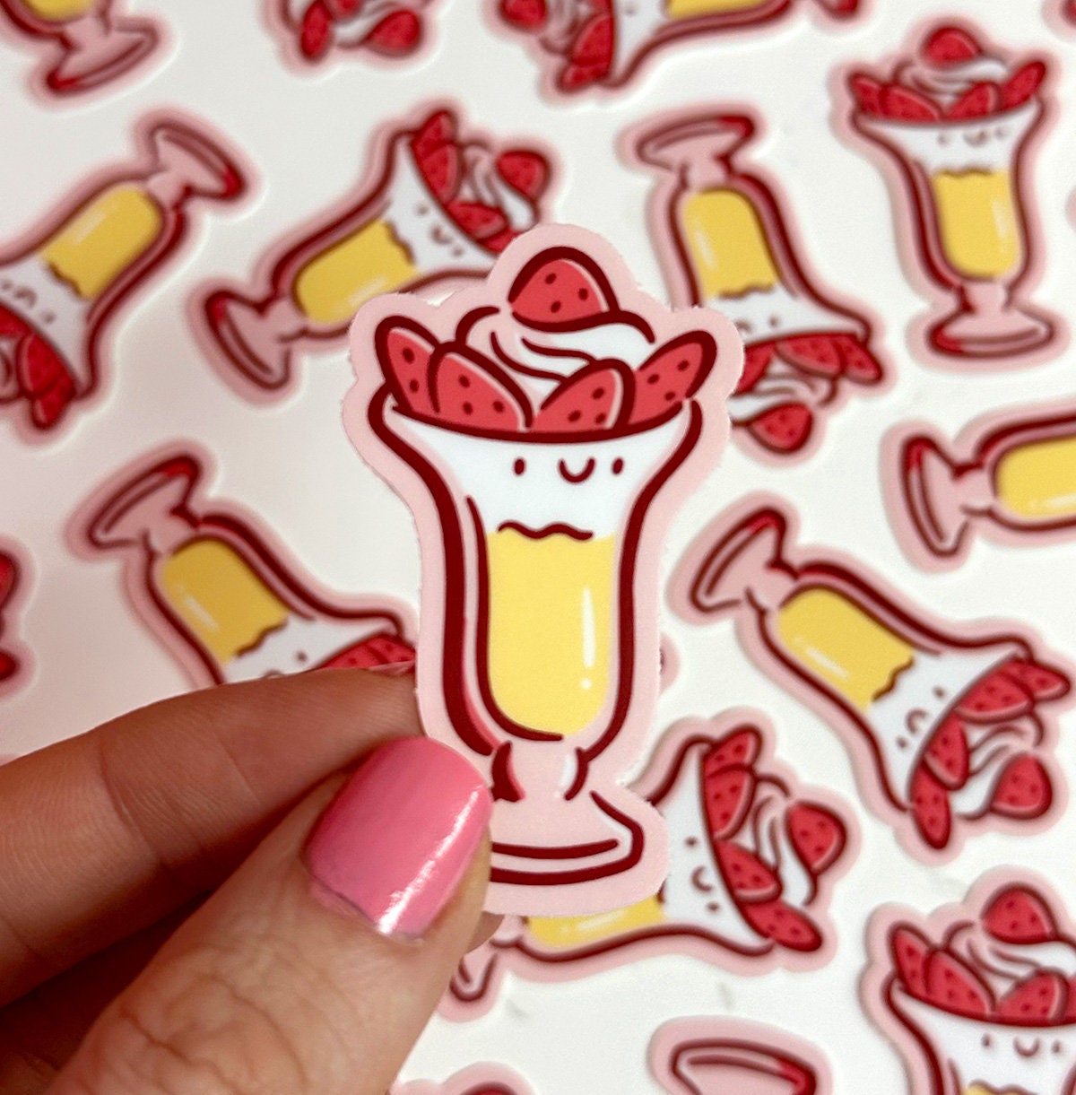 Strawberry Parfait Mini Sticker
